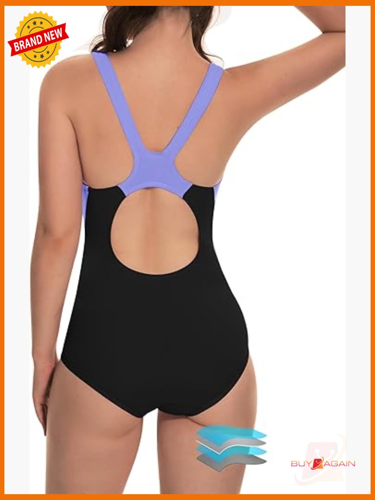 Period Swimwear One Piece Leakproof Athletic Racerback Swimsuit